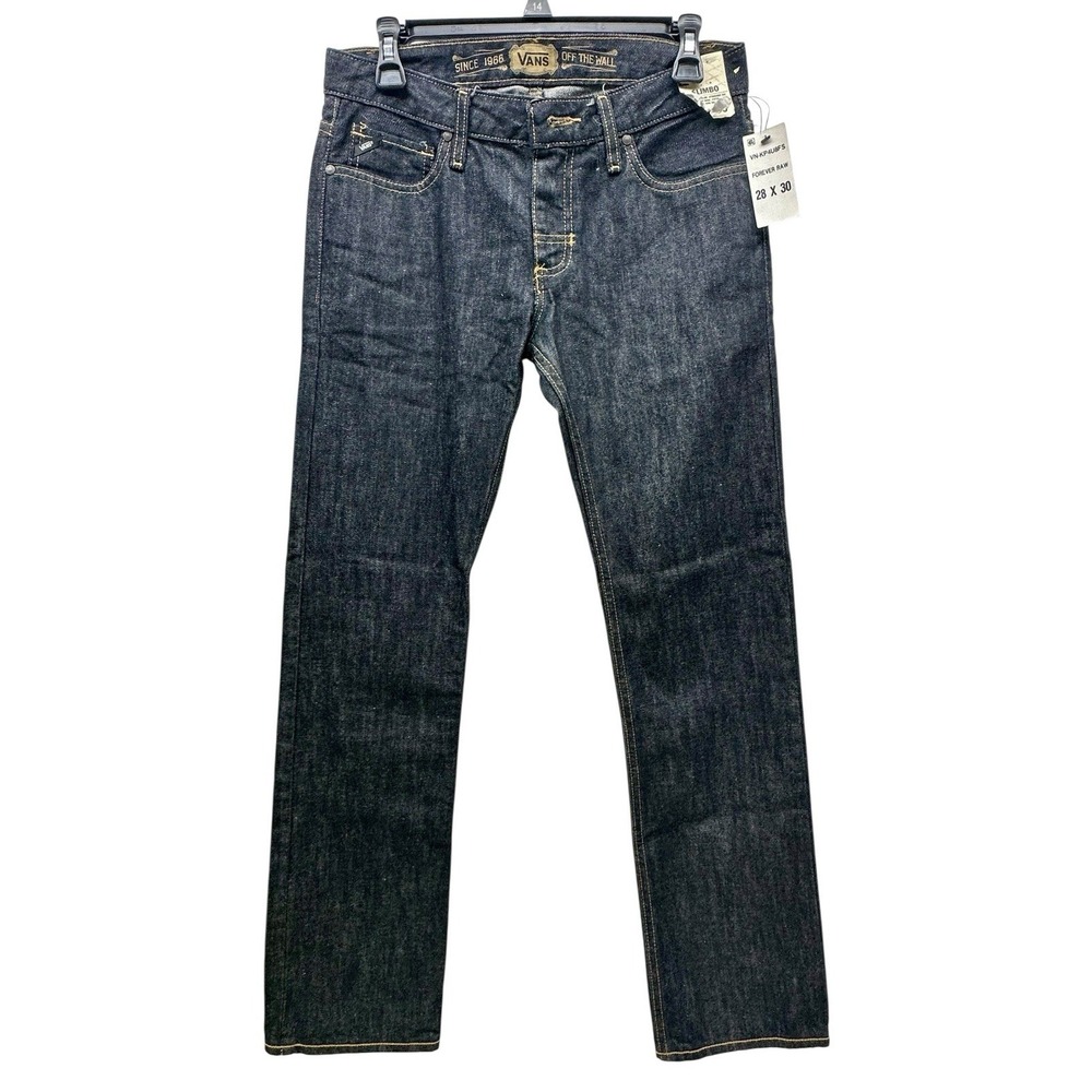 Men's Vans Jeans Dark Blue 28 X 30 VP4U8FS